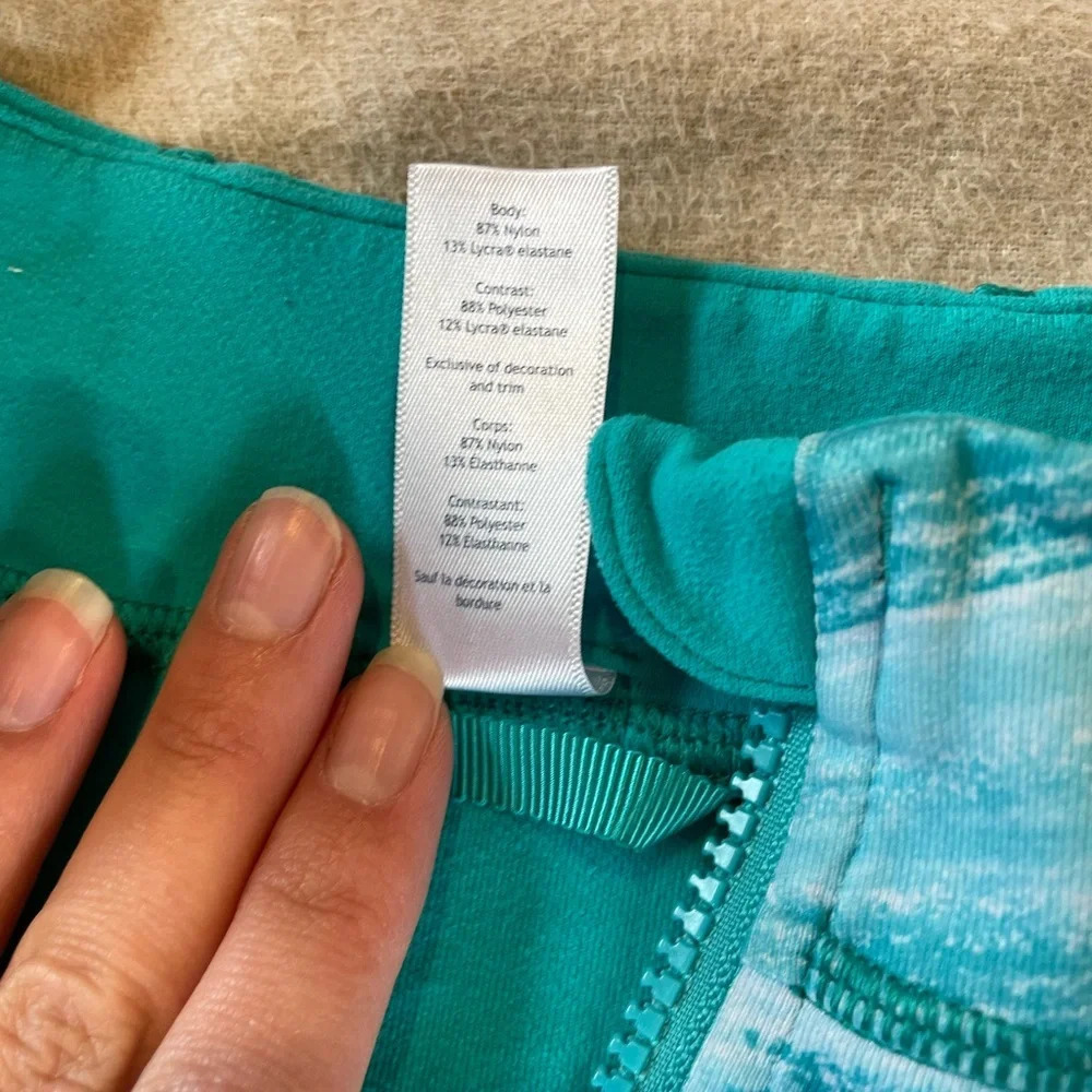 Ivivva Perfect Your Practice Blue Girls Full Zip Jacket - Picture 4 of 8